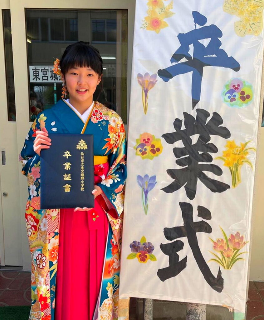 張本美和 小学校 出典：インスタグラムより